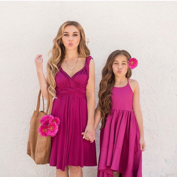 Joyfolie size 8 Fuscia Dress - Picture 4 of 6